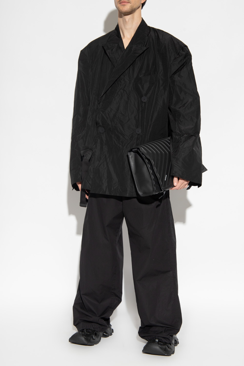 balenciaga jacket mens silver